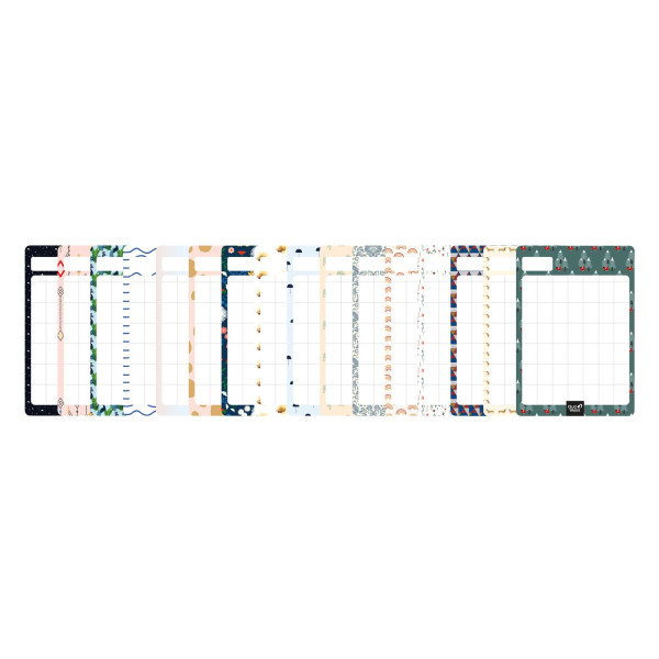 16 Stickers Mensuels 9x13cm Quo Vadis