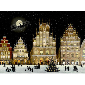 Calendrier de l'Avent Coppenrath Panorama de la ville à Noel A4