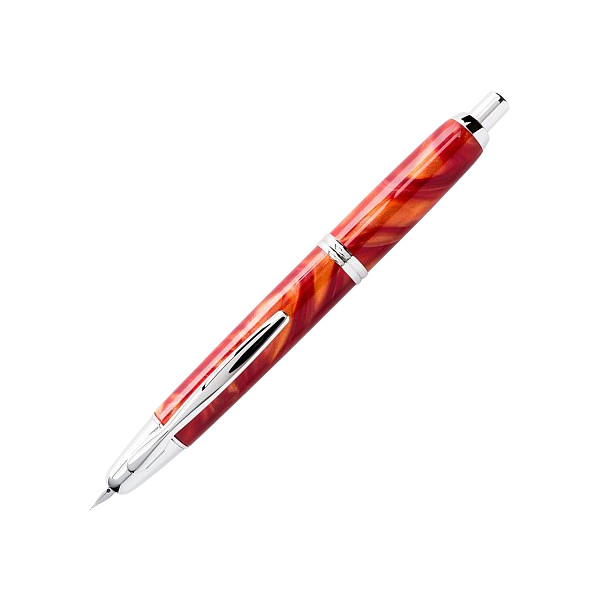 Stylo Plume PILOT Capless Rétractable - Graphite Carbone, Plume Or 18 Carats, Neuf De Stock