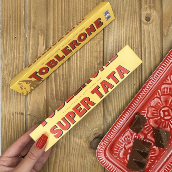 Barre de chocolat personnalisée Toblerone Super Tata