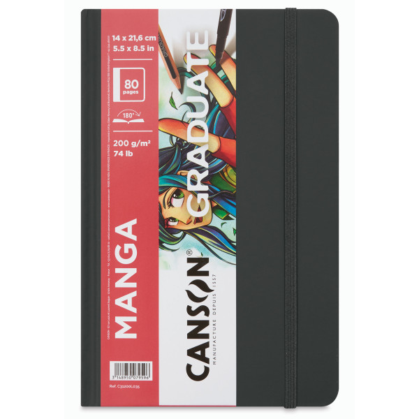 Carnet dessin 14x21,6cm 200g. Canson Graduate Manga