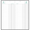 Agenda 2pages/jour 16x34cm Exacompta Banquier Long Euros et cents
