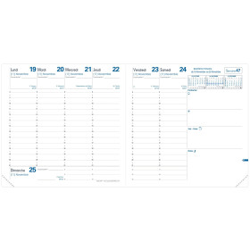 Recharge agenda semainier 16x16cm Quo Vadis Exécutif