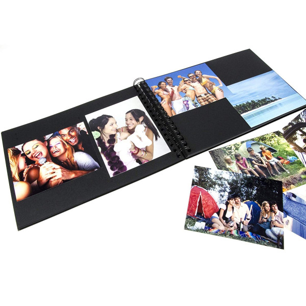 Album photo traditionnel 60 pages 34,2x23,2cm Panodia Modela Noir