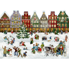 Calendrier de l'Avent A3 Coppenrath Dans la rue à Noël