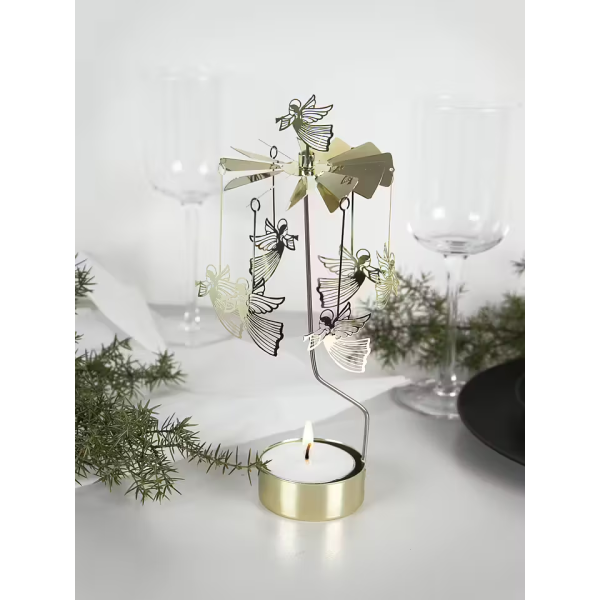 Bougeoir rotatif Pluto Design Angel Chime Flying angel