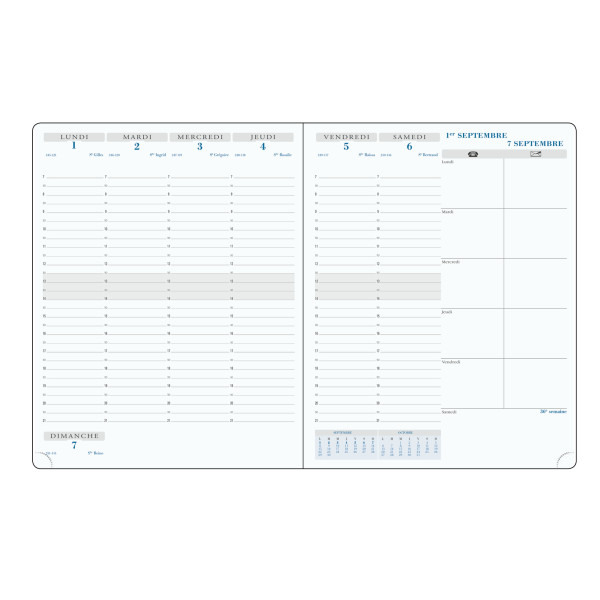 Agenda semainier 21x27cm Exacompta SAS 27 Winner