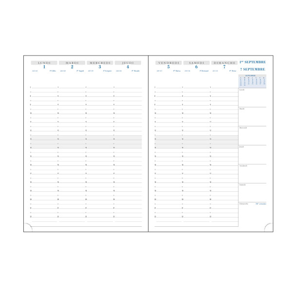 Agenda semainier 21x29,7cm Exacompta SAD 29 Vérone