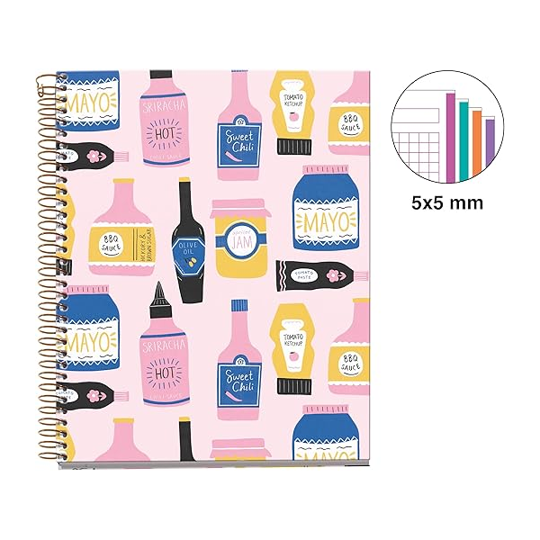 NOTEBOOK recyclé, A5 - MiquelRius Foodie Lovers, Kitchen