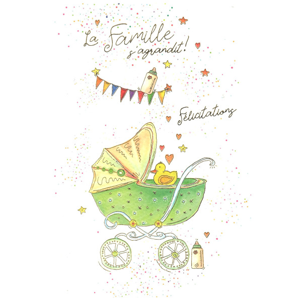Carte La famille s'agrandit !