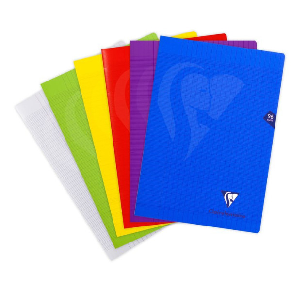 Cahier 21x29,7cm 96p. grands carreaux Clairefontaine MIMESYS