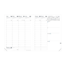 Agenda semainier 21x27cm Quo Vadis Président Impala avec répertoire