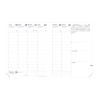 Agenda semainier 21x27cm Quo Vadis Président Impala avec répertoire
