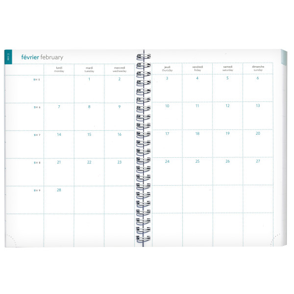 Agenda Semainier 15x21cm Spiralé Exacompta EasyTime 21S Mini Labo