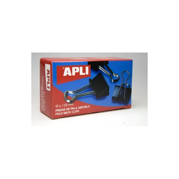 Boite de 12 pinces à clip 25mm Apli