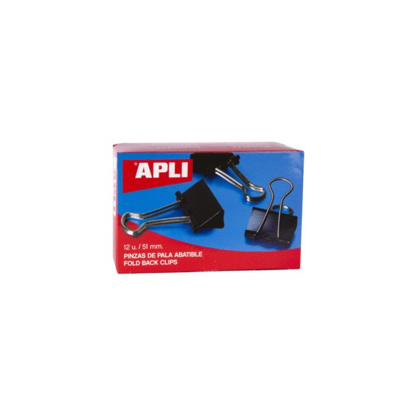Boite de 12 pinces à clip 51mm Apli