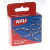 20 anneaux métalliques articulés ø20mm Apli