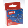 20 anneaux métalliques articulés ø25mm Apli