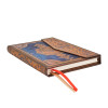 Agenda semainier 13x18cm Paperblanks Safavide Indigo Midi 12 Mois Vertical