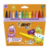 12 feutres de coloriage pointe large BIC Kids Visacolor XL