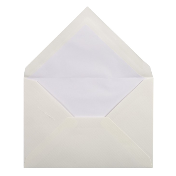 Enveloppes Vergé 114 x 162 mm gommées Lalo Blanc
