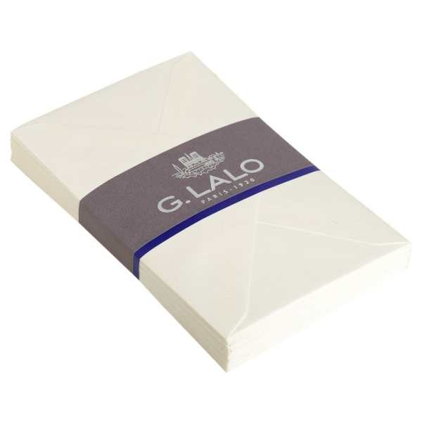 Enveloppes Vergé 114 x 162 mm gommées Lalo Blanc
