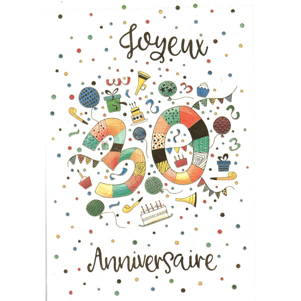 Carte Joyeux Anniversaire Skorpions Art - 30 ans