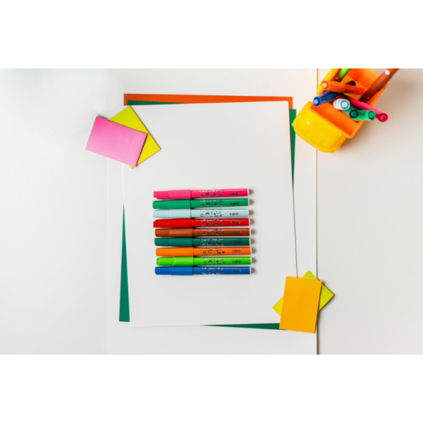 8 feutres de coloriage pointe large BIC Kids Visacolor XL