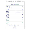 Calendrier hebdomadaire lisibilité optimale Brepols Optivision