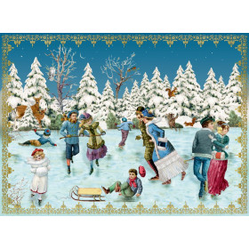 Carte calendrier de l'Avent victoriens Coppenrath C'est Noël partout