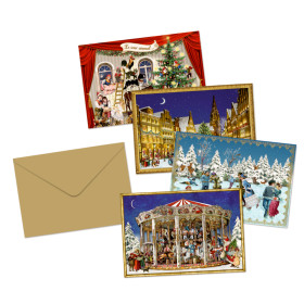 Mini Calendrier de l'avent victoriens Coppenrath C'est Noel partout 11x16,5cm