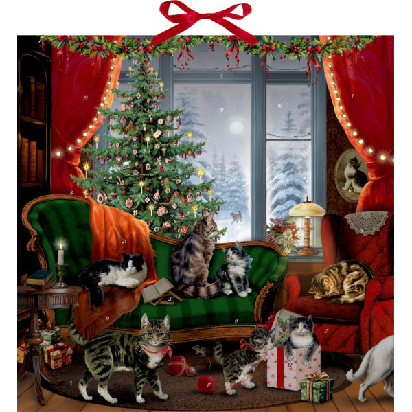 Calendrier de l'Avent Coppenrath Chats à la fenêtre