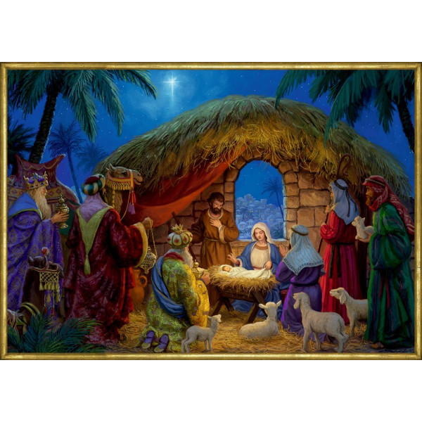Calendrier de l'Avent Coppenrath La crèche de Noël A3