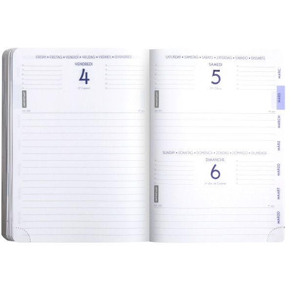 Agenda journalier 12x17cm Exacompta Forum Age Bag