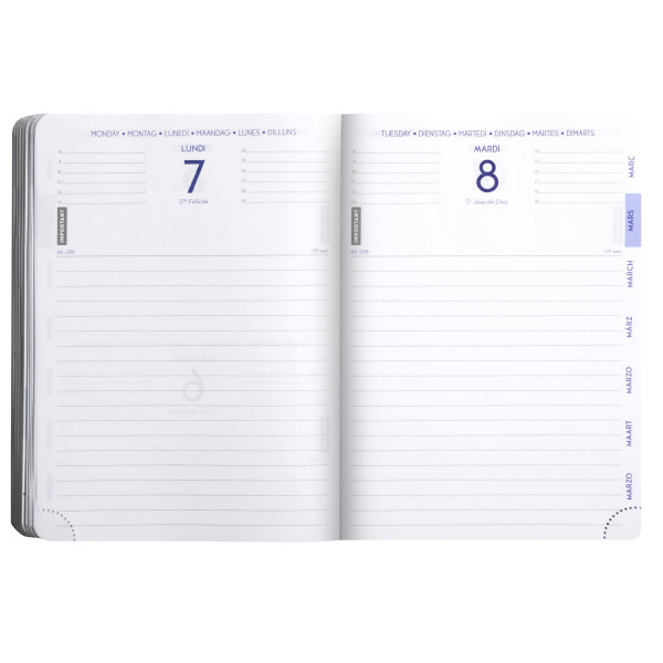 Agenda journalier 12x17cm Exacompta Forum Age Bag
