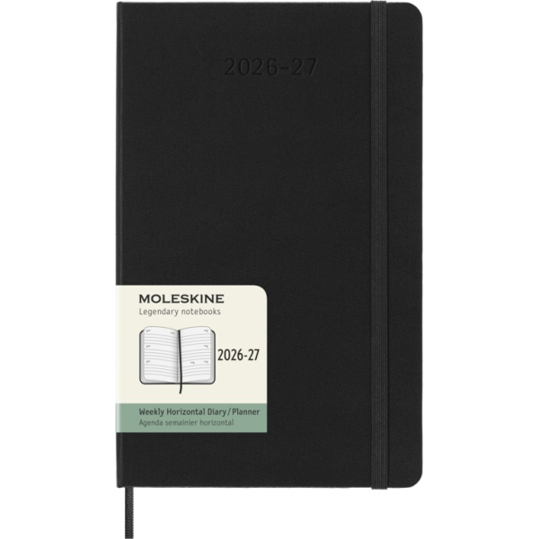 Agenda semainier 13x21cm Moleskine horizontal 18 mois