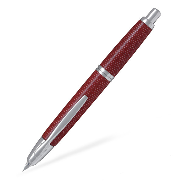 Stylo plume rétractable Pilot Capless Rhodié Graphite Rouge