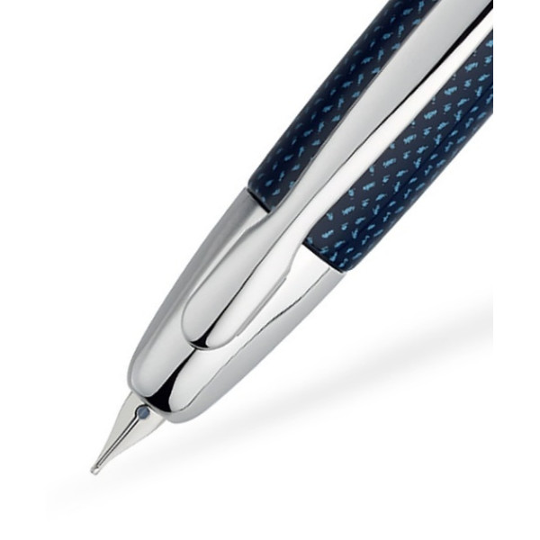 Stylo plume rétractable Pilot Capless Rhodié Graphite Bleu