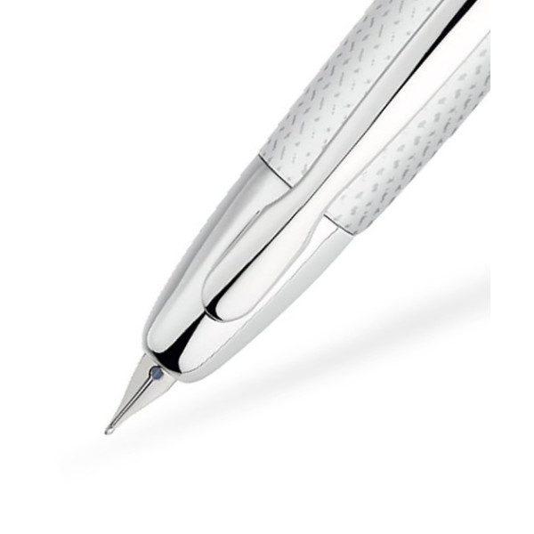 Stylo plume rétractable Pilot Capless Rhodié Graphite Blanc