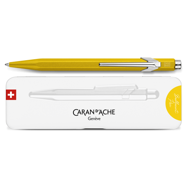 Stylo bille Caran d'Ache 849 - Colormat-X Line Jaune