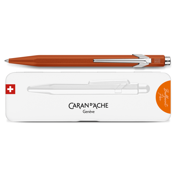 Stylo bille Caran d'Ache 849 - Colormat-X Line Orange