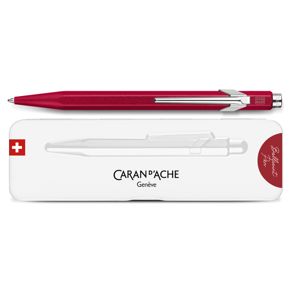 Stylo bille Caran d'Ache 849 - Colormat-X Line Rouge