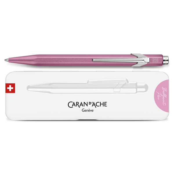 Stylo bille Caran d'Ache 849 - Colormat-X Line Rose