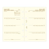 Recharge organiseur semainier Filofax Mini Cotton Cream