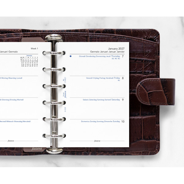 Recharge organiseur semainier Filofax Pocket