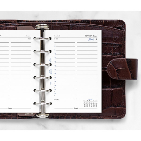 Recharge organiseur journalier Filofax Pocket