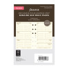 Recharge organiseur semainier Filofax Pocket Cotton Cream