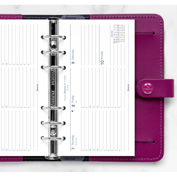 Recharge organiseur semainier Filofax Personal