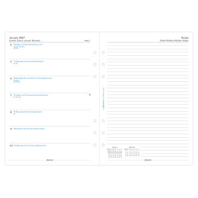 Recharge organiseur semainier Filofax A5