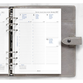 Recharge organiseur semainier multilingue Filofax A5